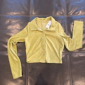NWT Soft PacSun Corduroy Crop Top!